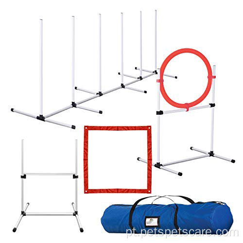 Corte de obstáculos de equipamentos para cães de agilidade para cães